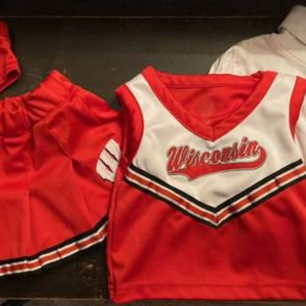 UW Badgers Baby Girls’ Cheerleader Halloween Costume 12 Mo's Wisconsin